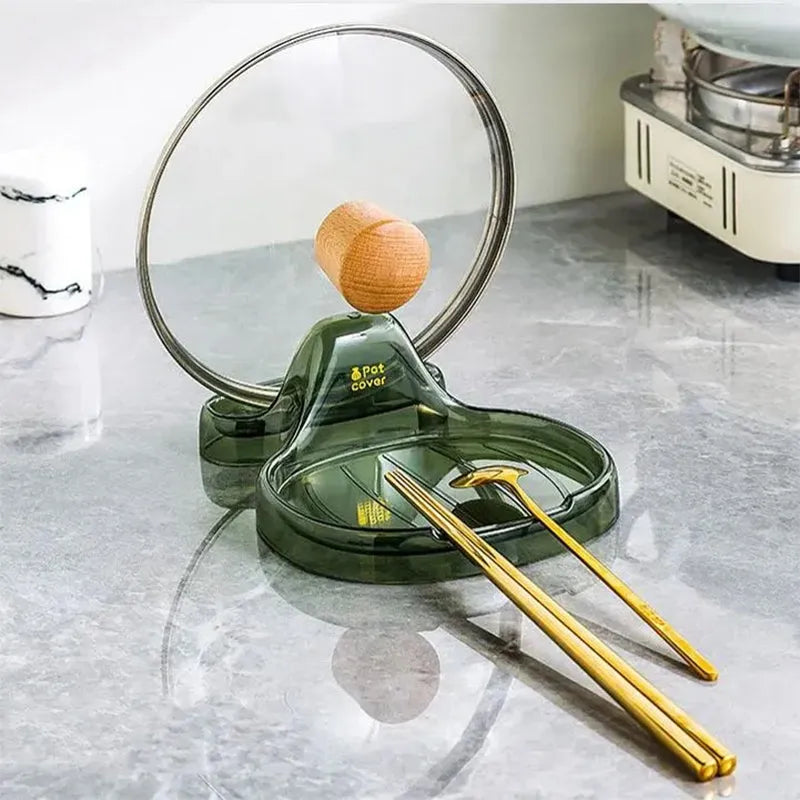 🔥🍳Практичен държач за капаци за подредена кухня!